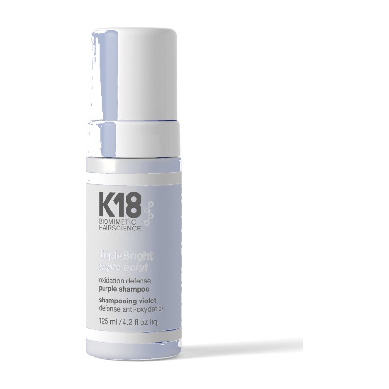 K18 TripleBright Oxidation Defense Purple Shampoo bottle